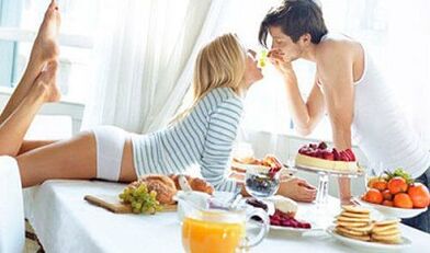 Food to increase men's efficiency