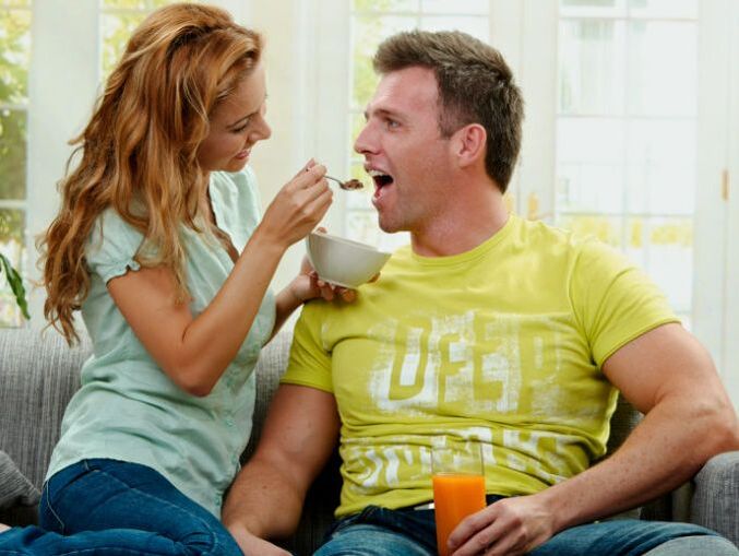 Proper nutrition is the key to a man's health, including sexual health.